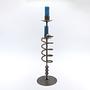 Vintage Postmodern Candle Holder Metal 1980s 3