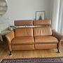2,5-Sitzer Sofa Leder Braun 0