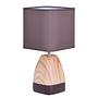 Table lamp Dorian Cotton fabric Ceramic Brown 3