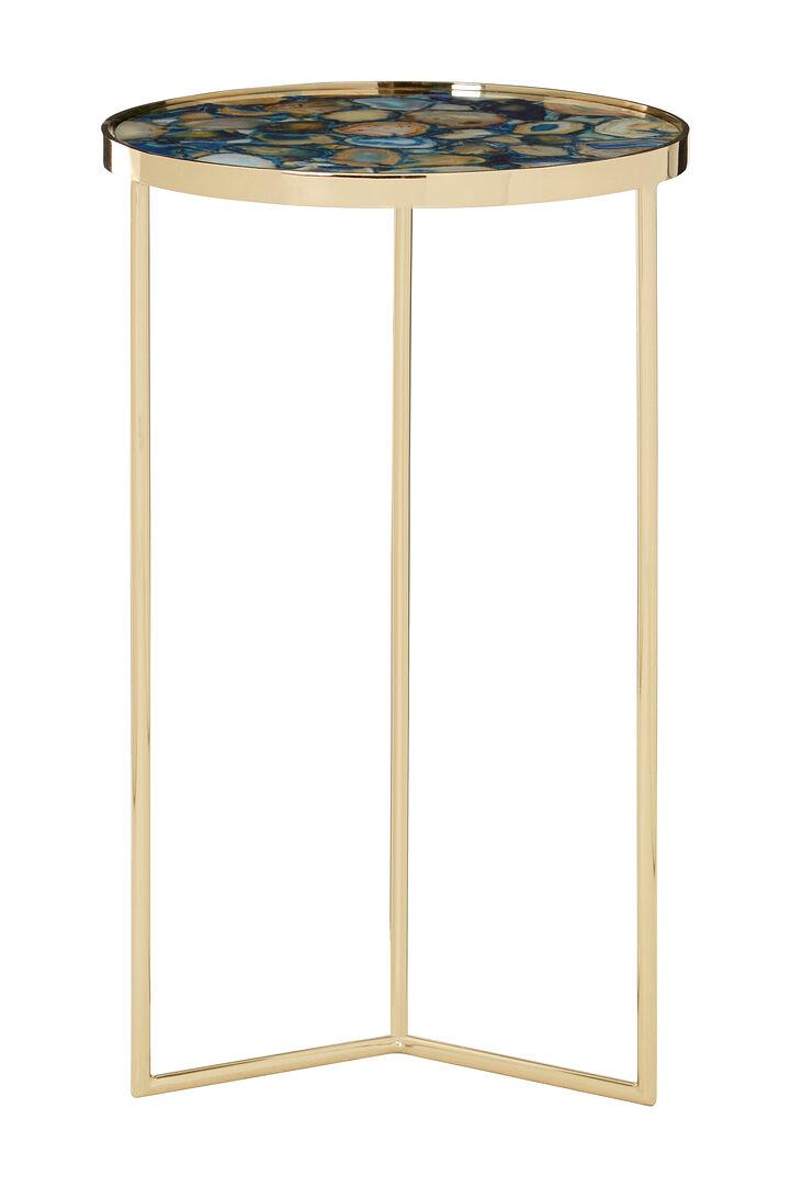 Vita Side Table Steel Agate Blue 1