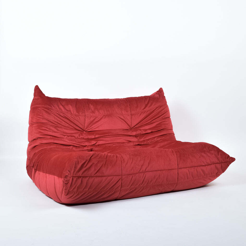 Togo Sofa 2-Sitzer Samt Rot 0