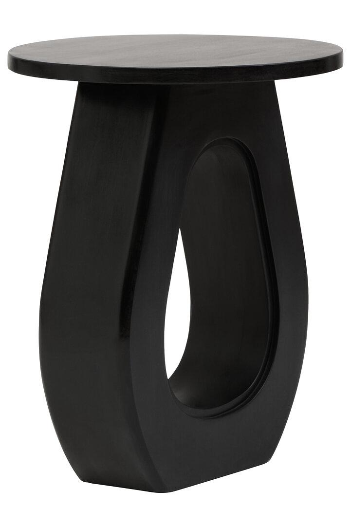 Walsa Black Finish Mango Holz Beistelltisch
 1