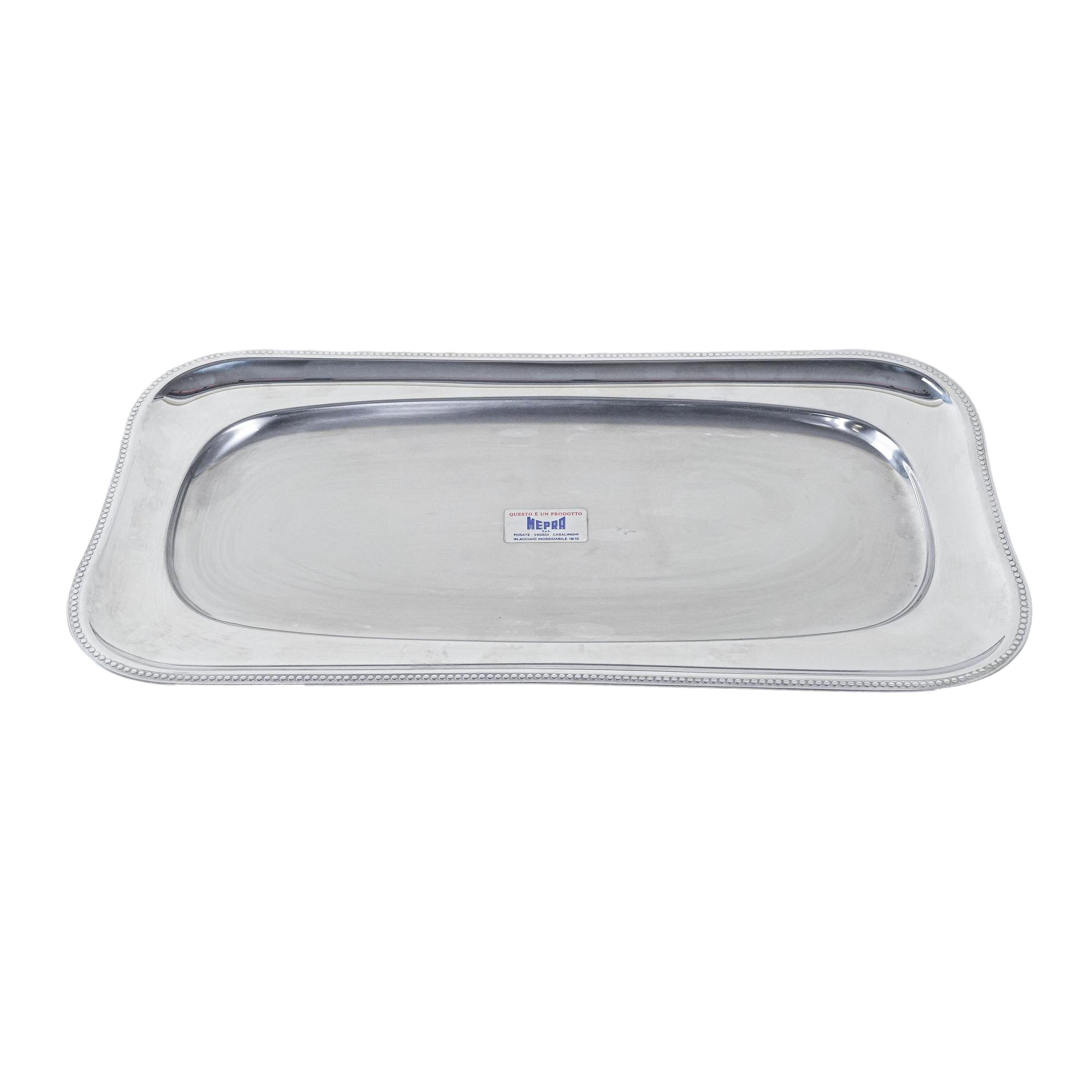 Stahltablett SIlber 0