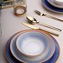 Dinner service 24-piece porcelain blue 0