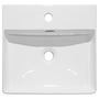 Mlovu Aufsatzwaschbecken Keramik Weiß  0