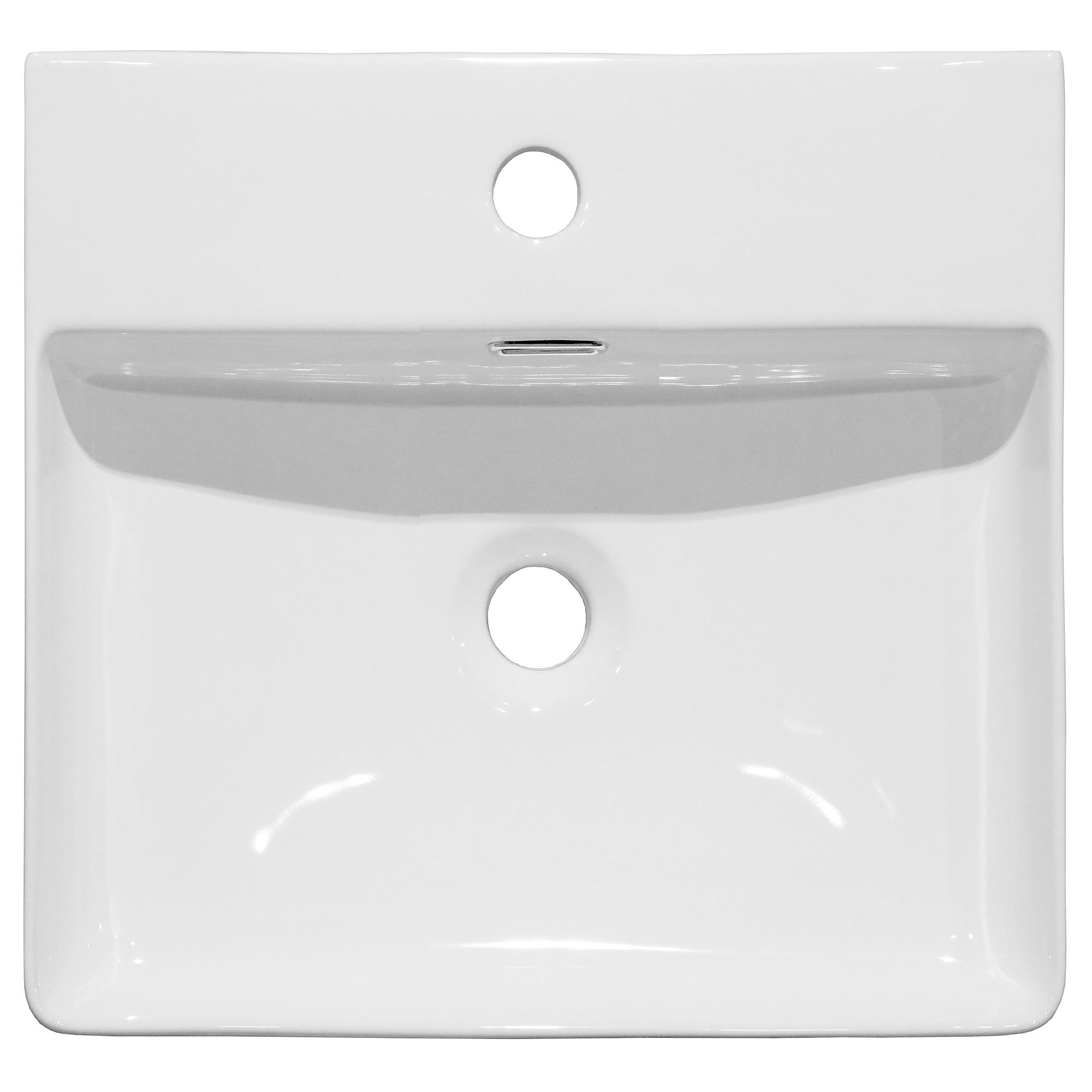 Mlovu Aufsatzwaschbecken Keramik Weiß  0