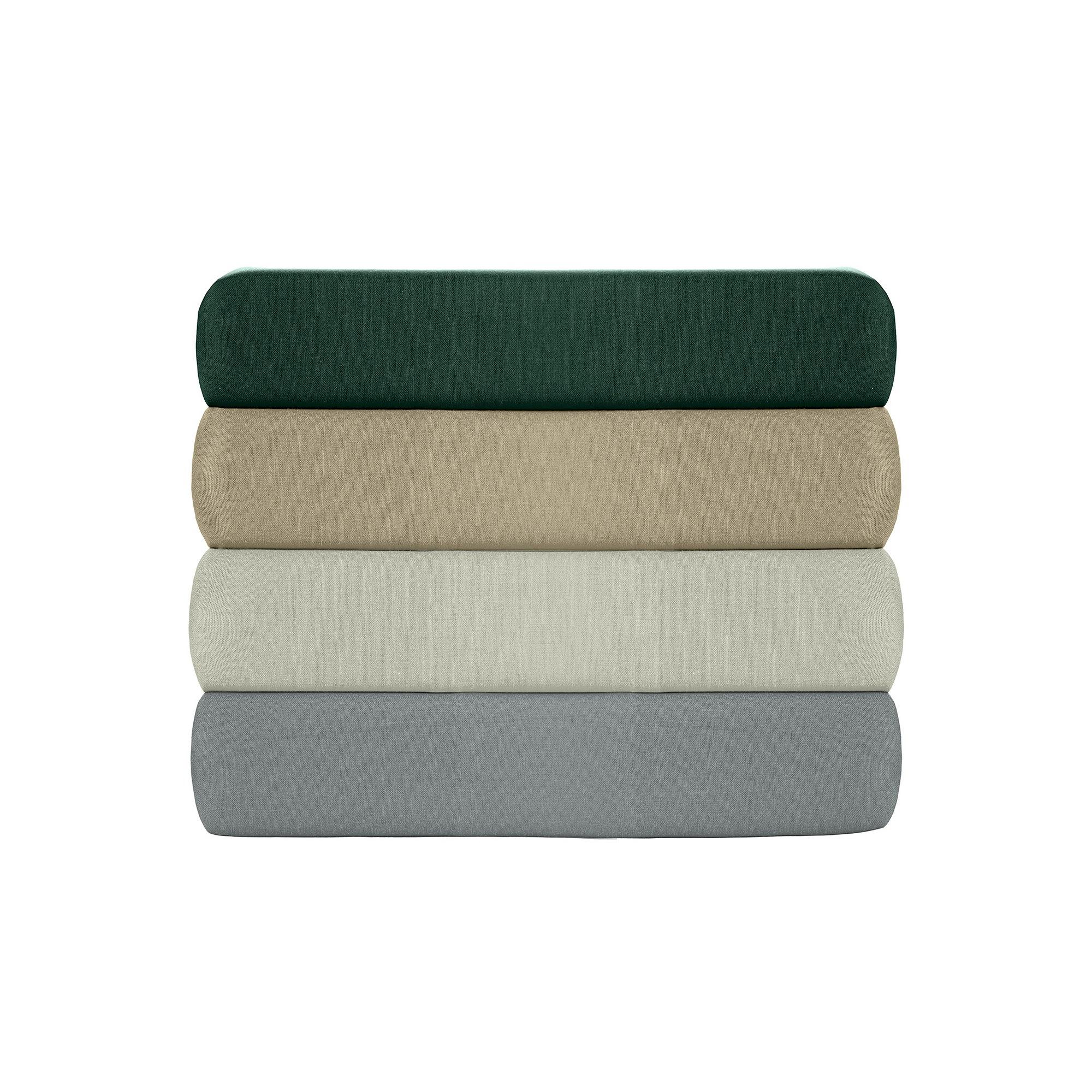 2x Federa Ranforce Cotone Grigio 2