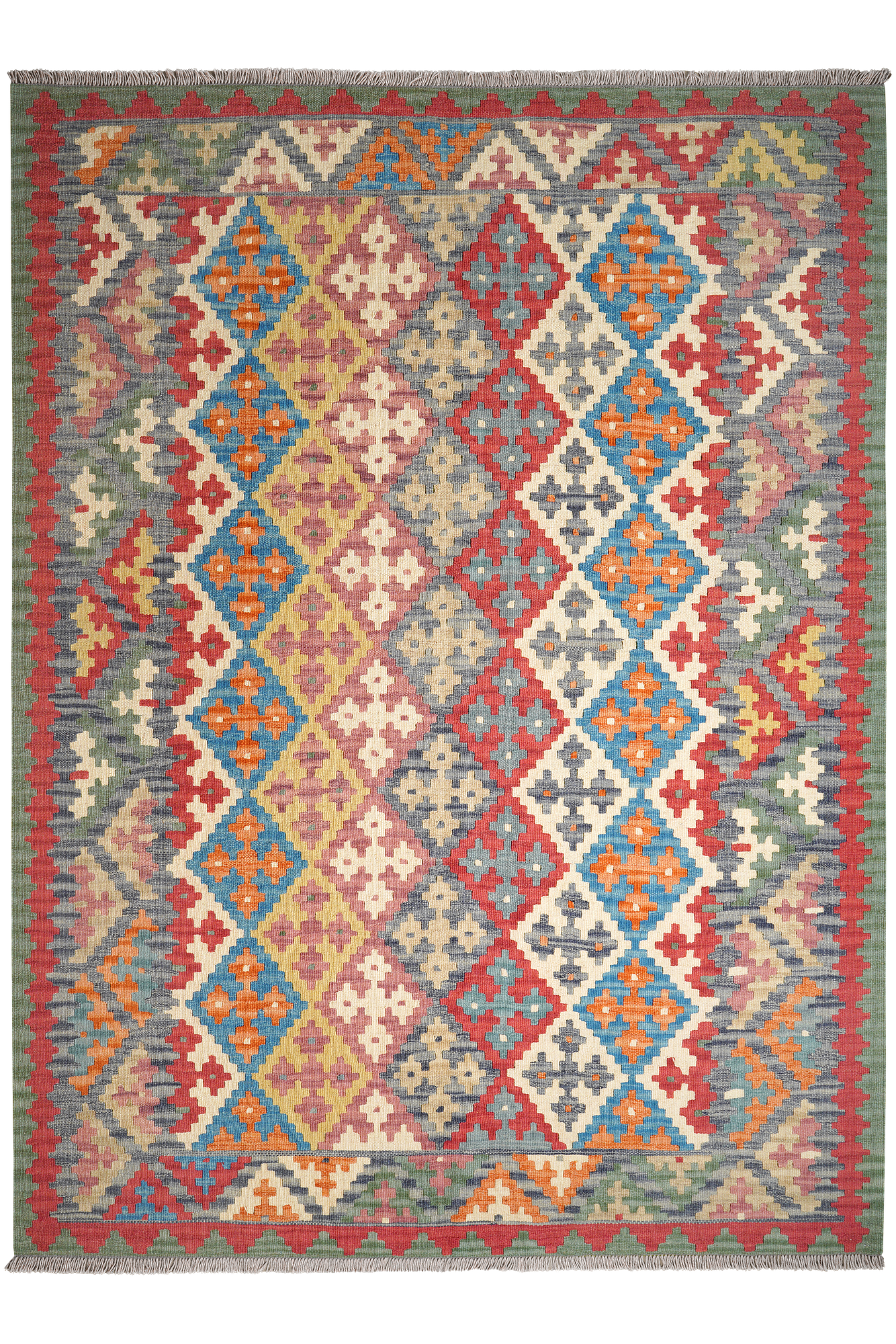 Kelim Gashgai Carpet Wool Multicolored 0
