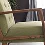Kemer Armchair Wood veneer Green 2