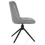 TARVISO I Dining chair Swivel Fabric Grey 7