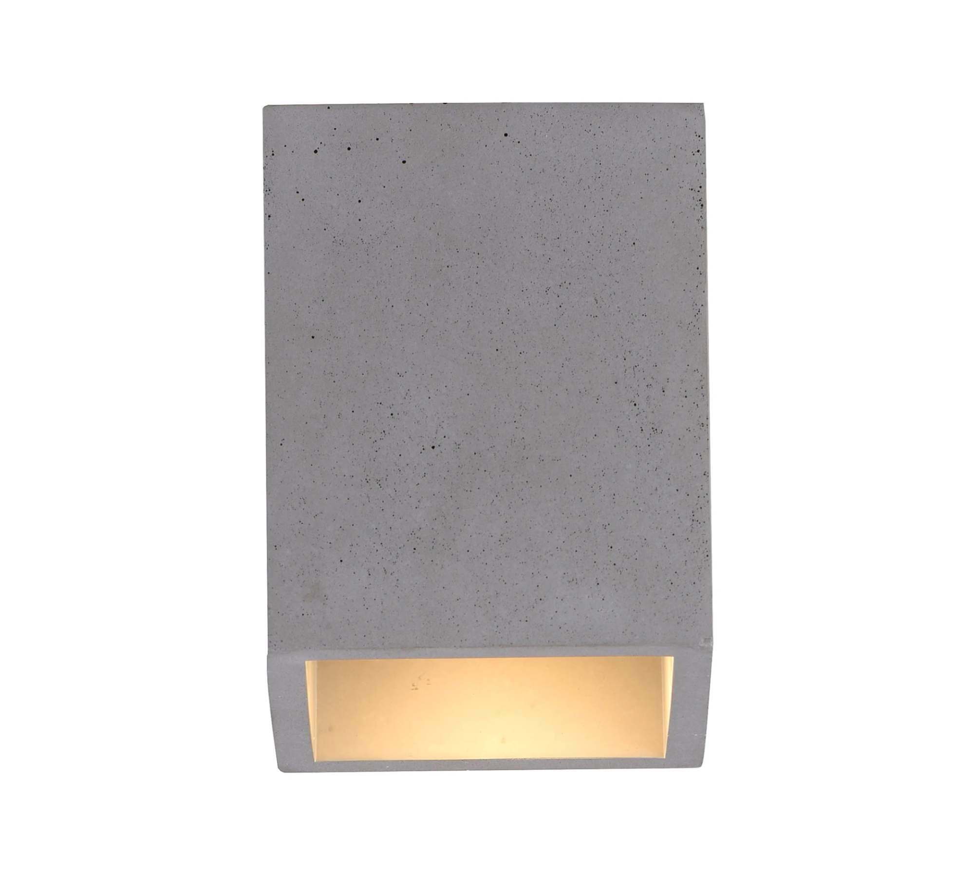 1-flammige Deckenleuchte Beton Metall Grau 1
