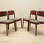 4x Chair-Set Wood Brown 1970s 8