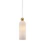Antic Pendelleuchte Milchglas Metall 1-flammig 0