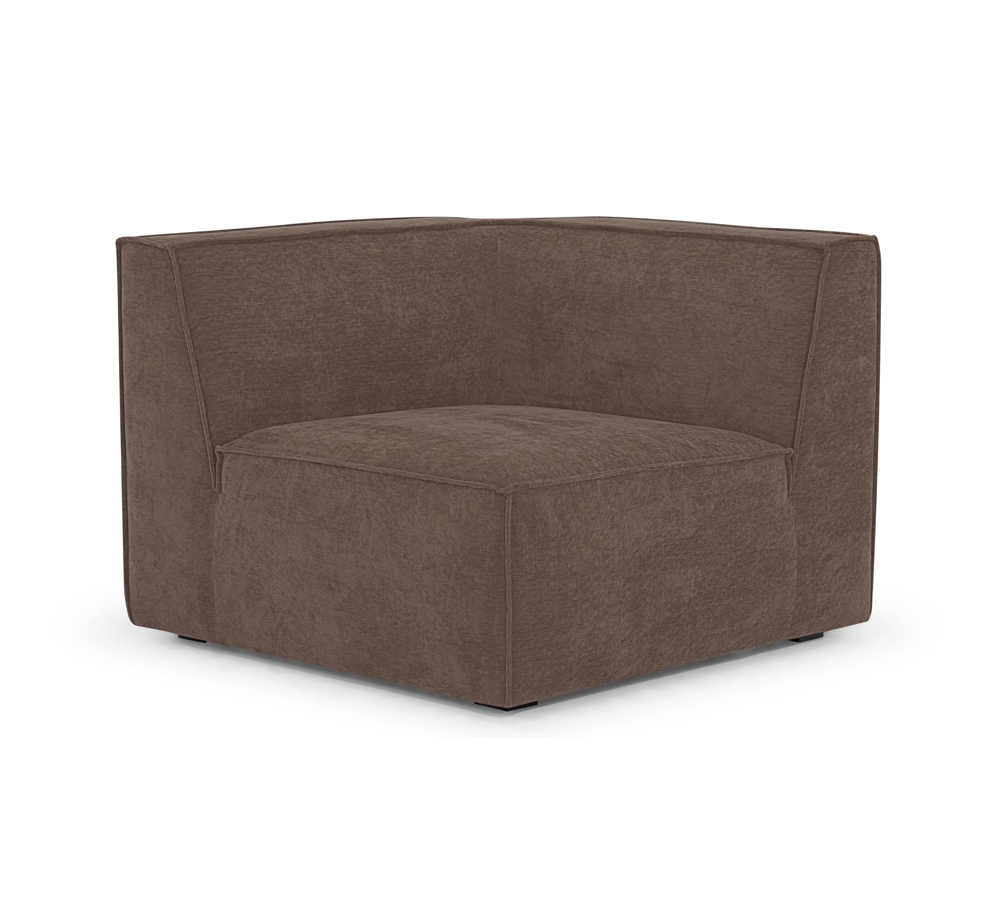 Dane 1-Sitzer Eckmodul Rechts Aulla Cacao 1