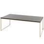 Couchtisch Holz Metall Schwarz Gold 0