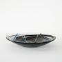 Contrast glass bowl Blue 1980s 2