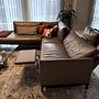Sofa Récamiere Links Leder Taupe 3