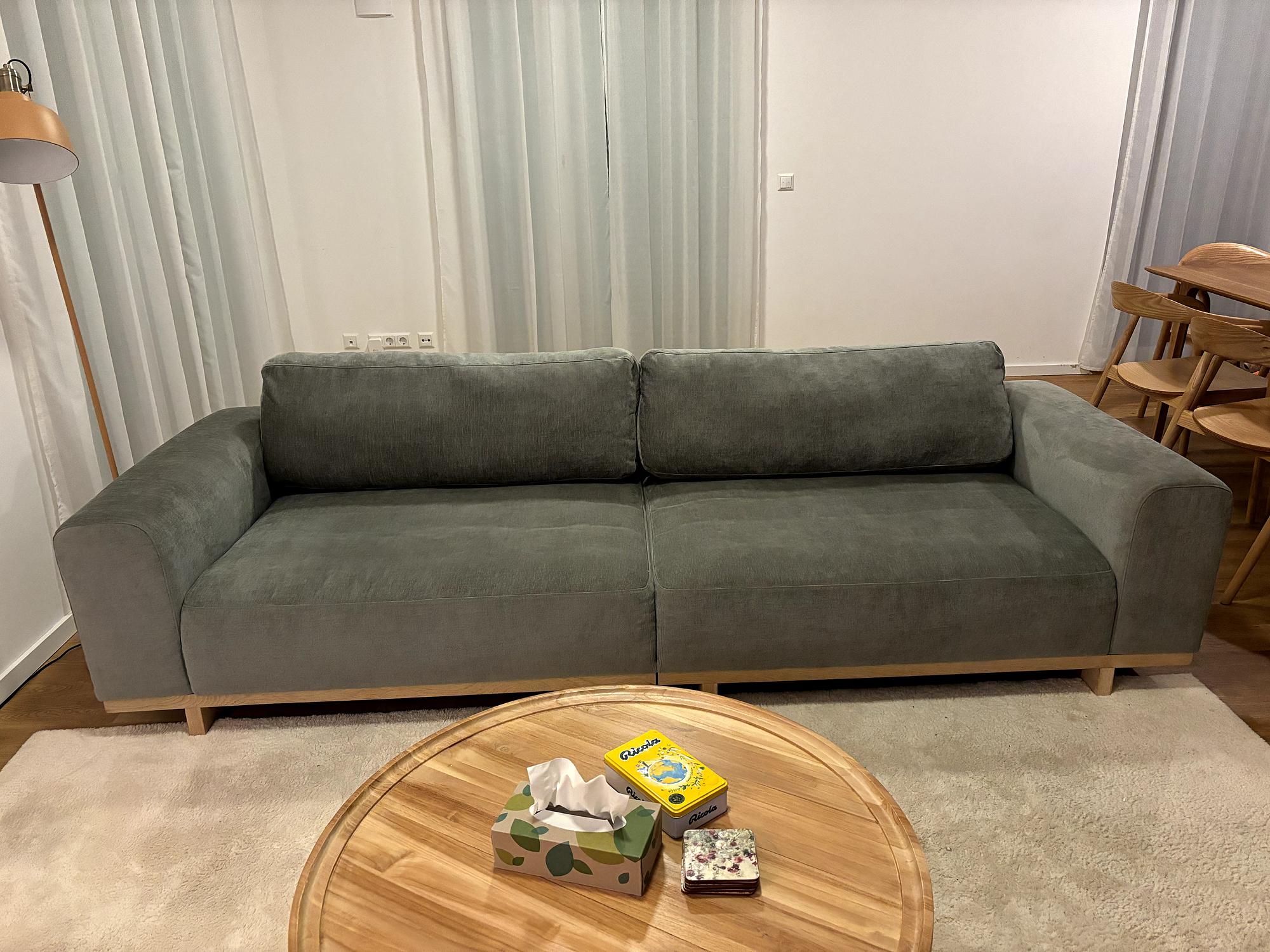 Aya Sofa 3-Sitzer Planet Grey Green 0