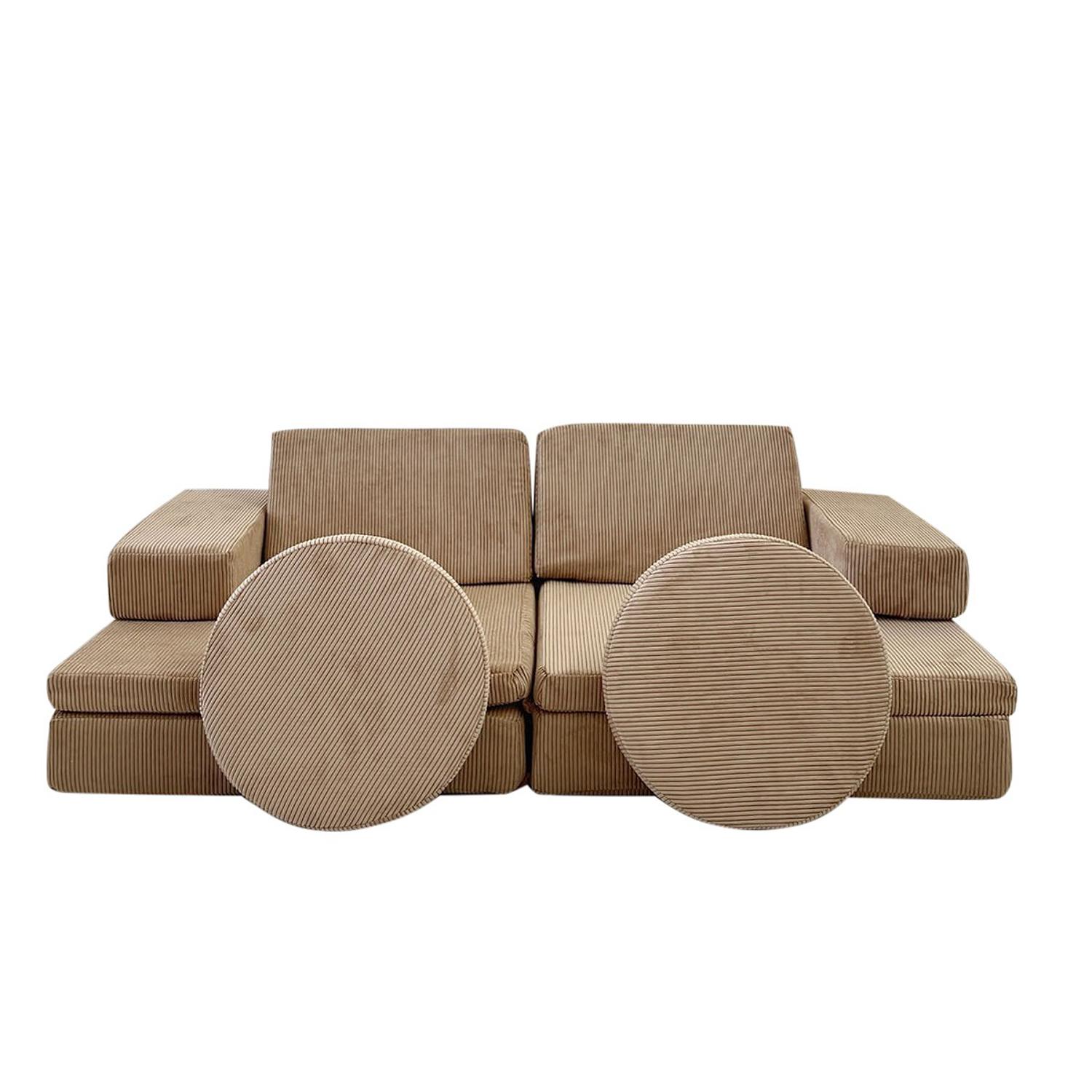 Puzzle Sofa bed 2-seater Camel 4