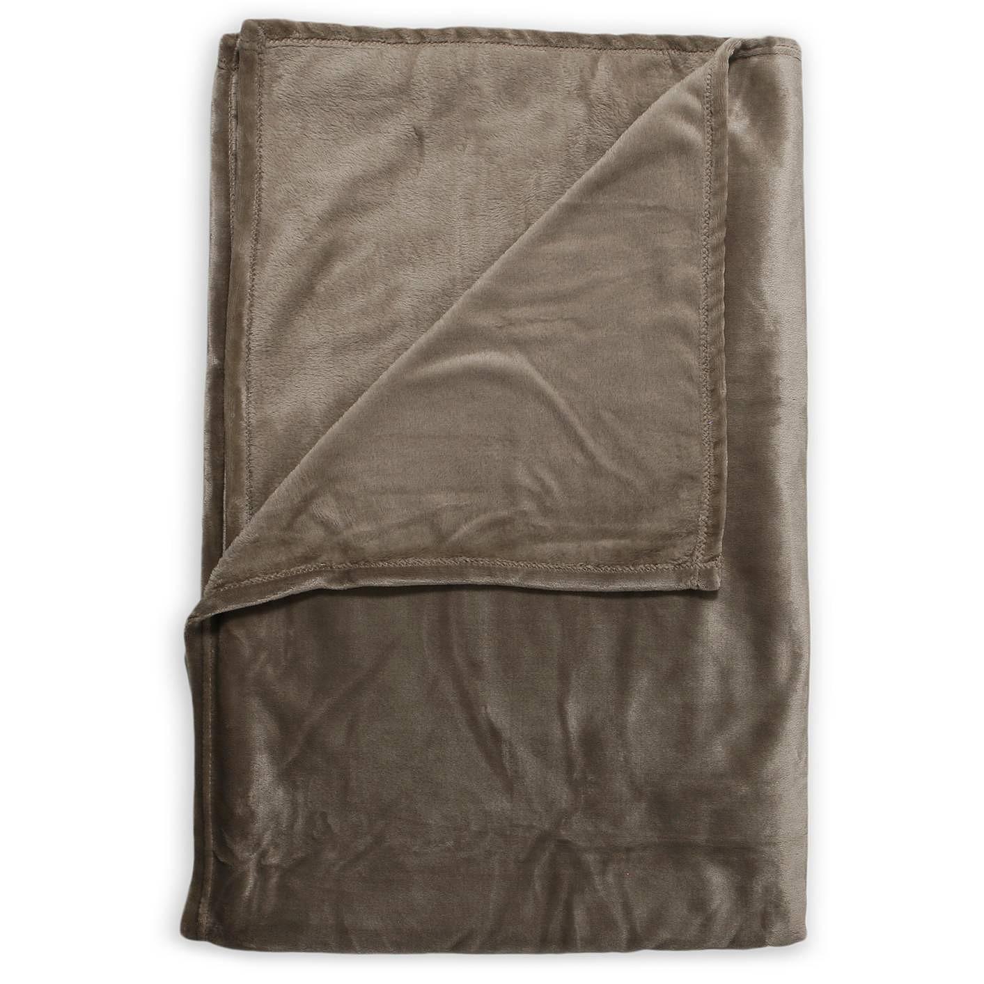 Plaid Cara Fleece Taupe 0