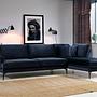 Papira corner sofa Right Navy Blue 1
