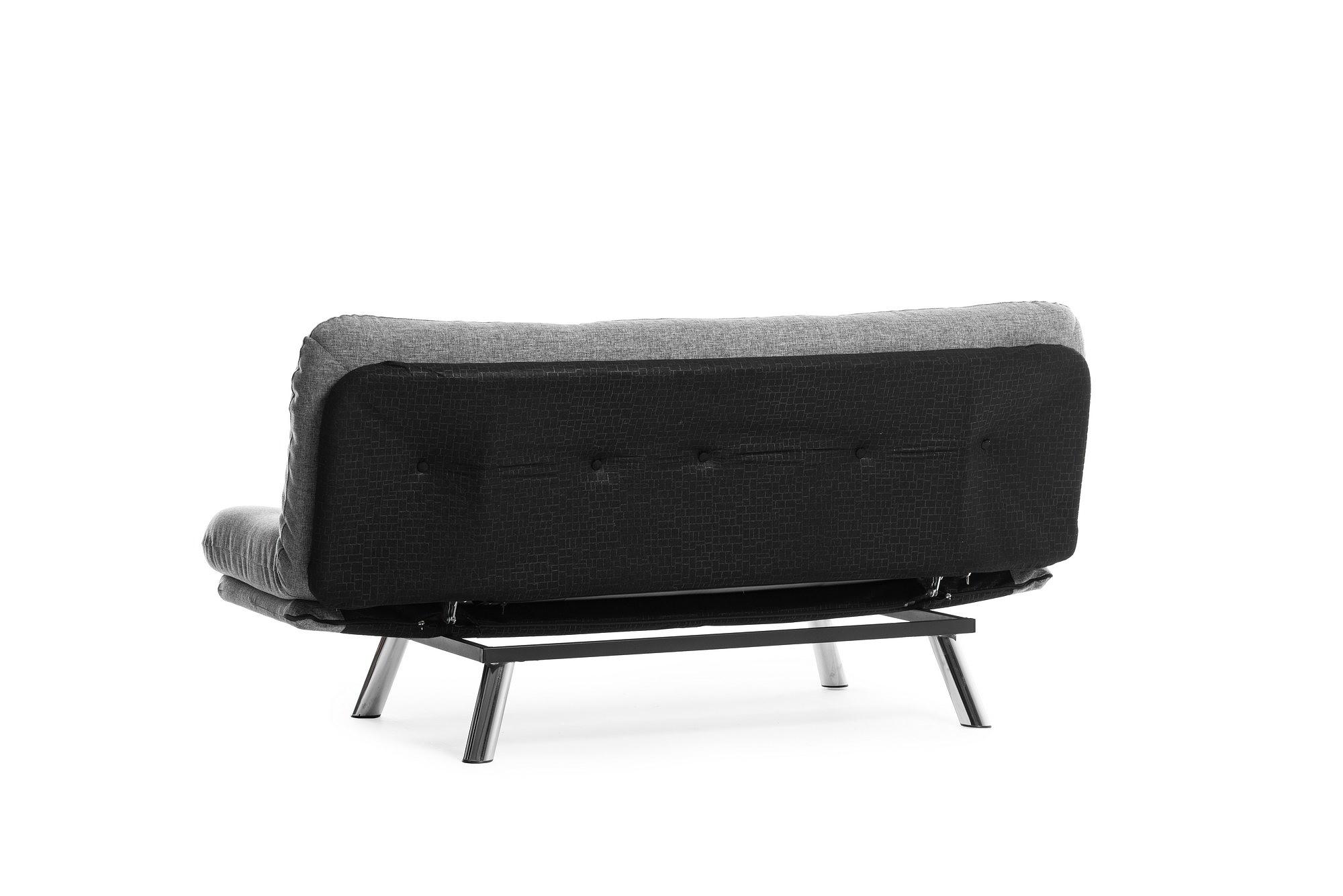 Misa Small Sofa Bed 3-seater Light Grey 8