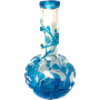 Peking Vase Glass Blue 0