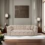 Cady Sofa 3-Sitzer Beige Gemustert 4