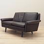 2-seater sofa leather brown 1960s 4