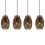 4-Flame pendant lamp Narri Iron 1