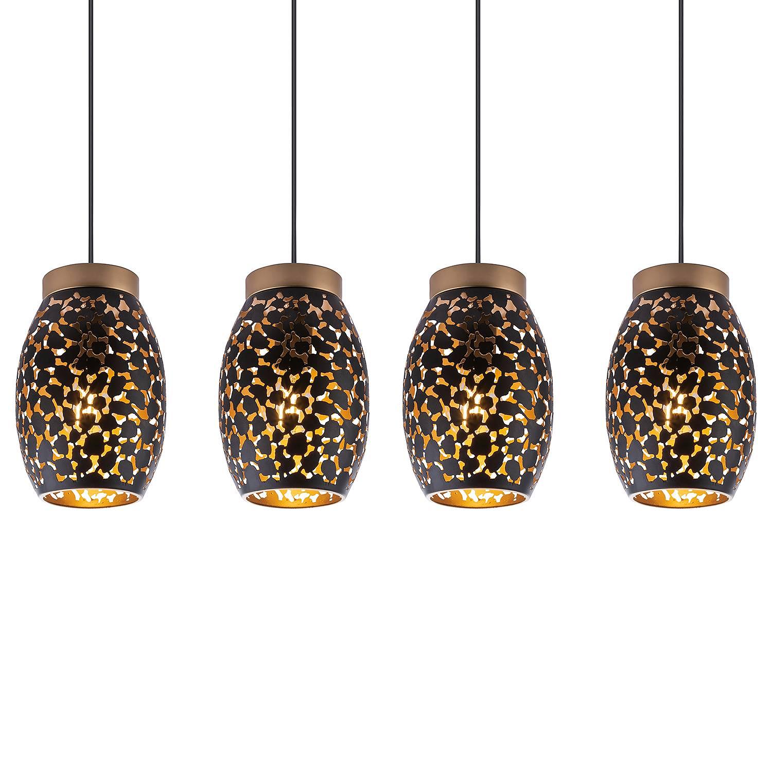 4-Flame pendant lamp Narri Iron 1