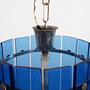 Pendant lamp Glass Blue 1970s 3