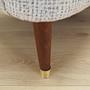 2-Sitzer Sofa Mischgewebe Weiß 1960er Jahre 11