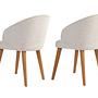 2x Bentley Dining Chair Wood Veneer White 3