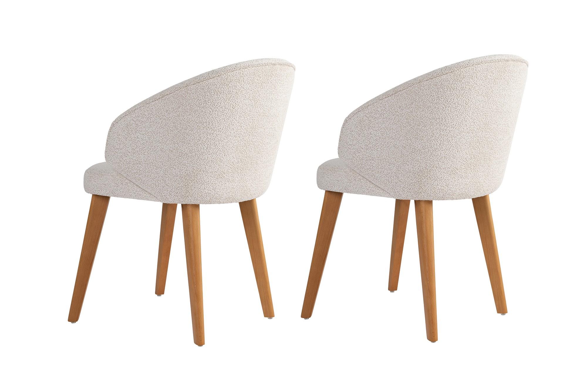 2x Bentley Dining Chair Wood Veneer White 3