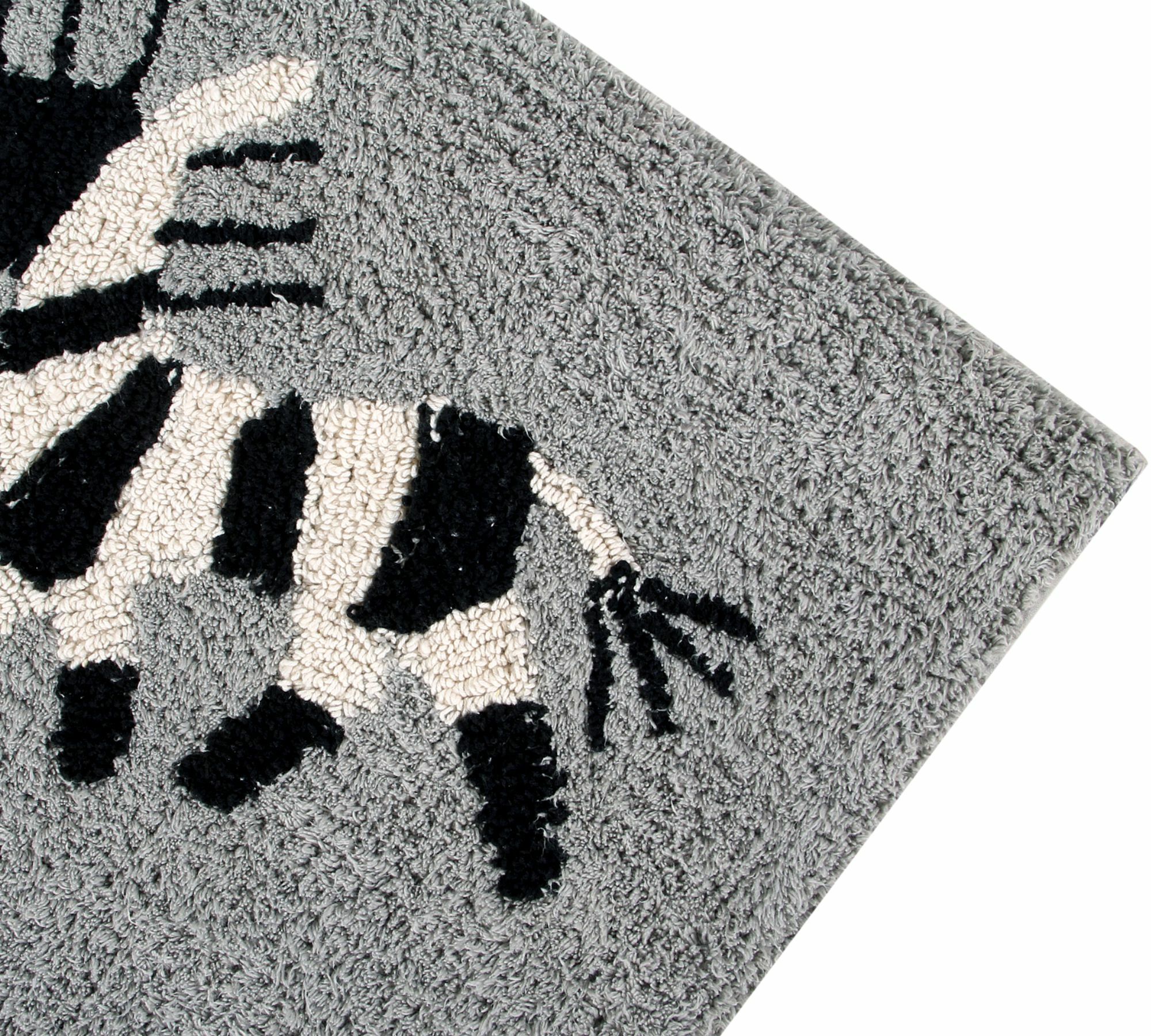Teppich Baumwolle Grau 120 x 160 cm 2