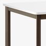 Drip HW59 Table Laminate Aluminum White 2