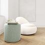 Pouf No. 8 Straight Fabio Grey Green 0