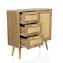 STRYN Chest of drawers with 3 drawers Light brown 2