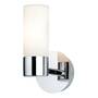 1-light wall lamp frosted glass chrome white 0