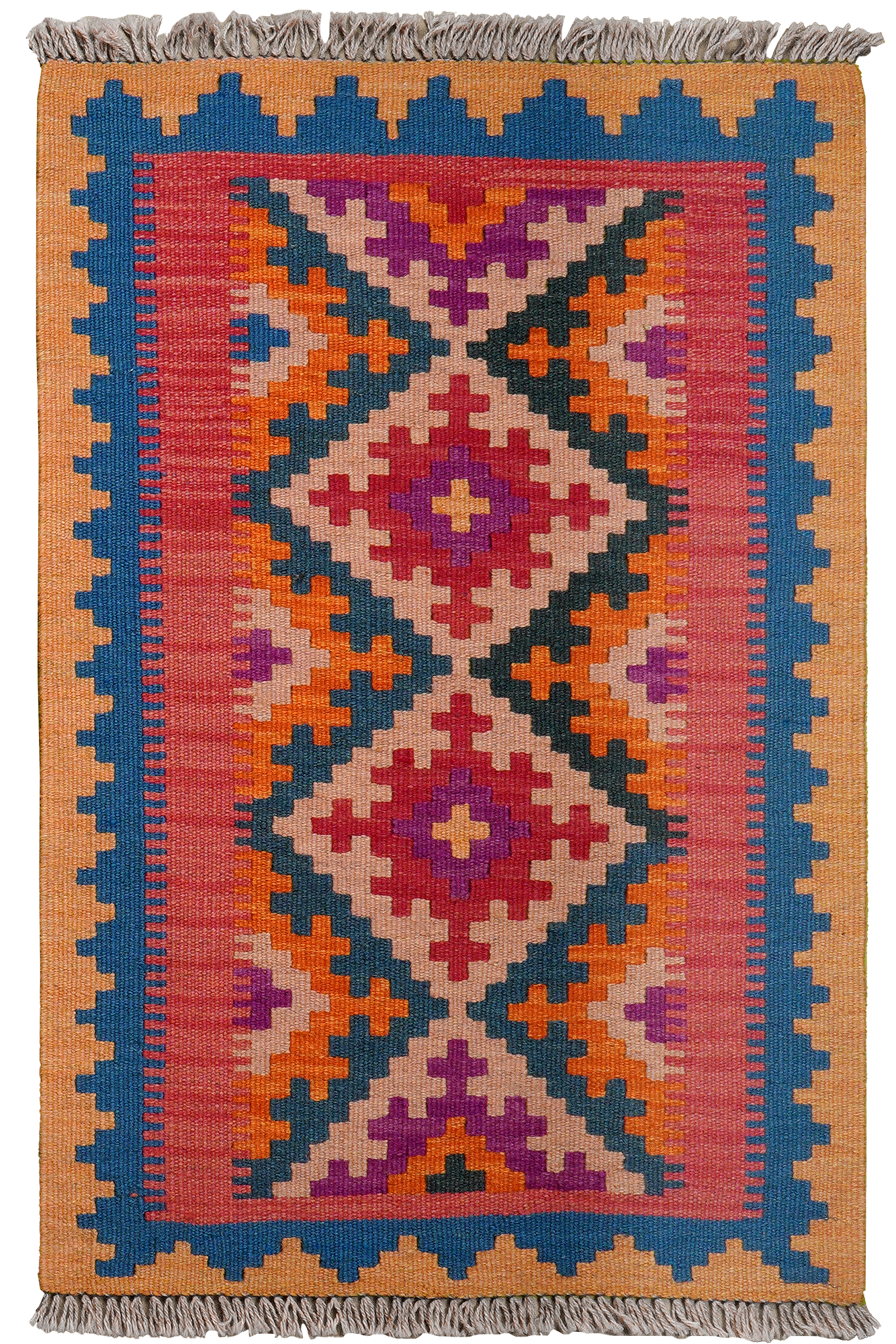 Kilim Gashgai Teppich Wolle Mehrfarbig 0