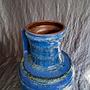 Vintage Vase Ceramic Blue 2