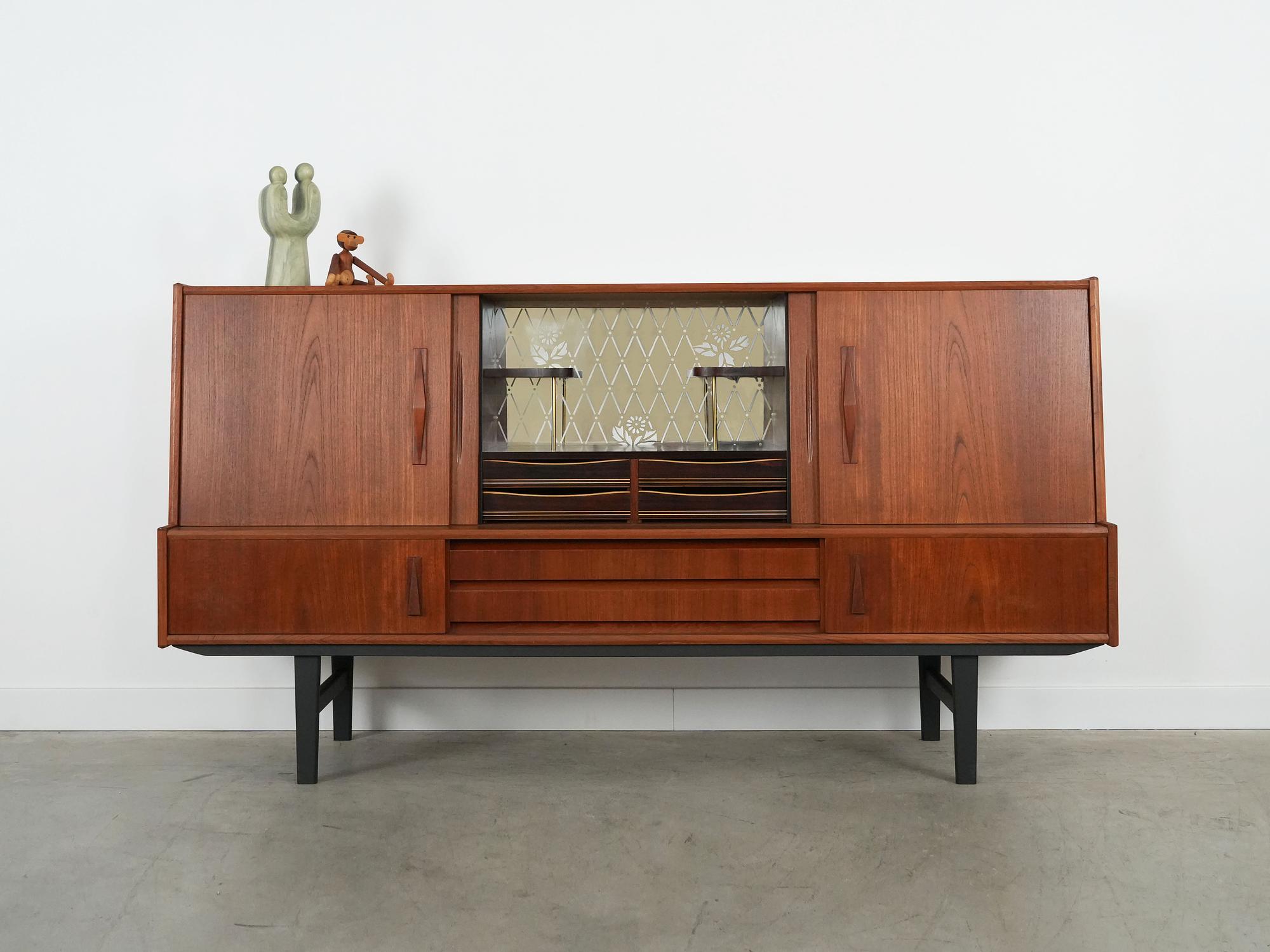 Highboard Teak wood 1970s 2