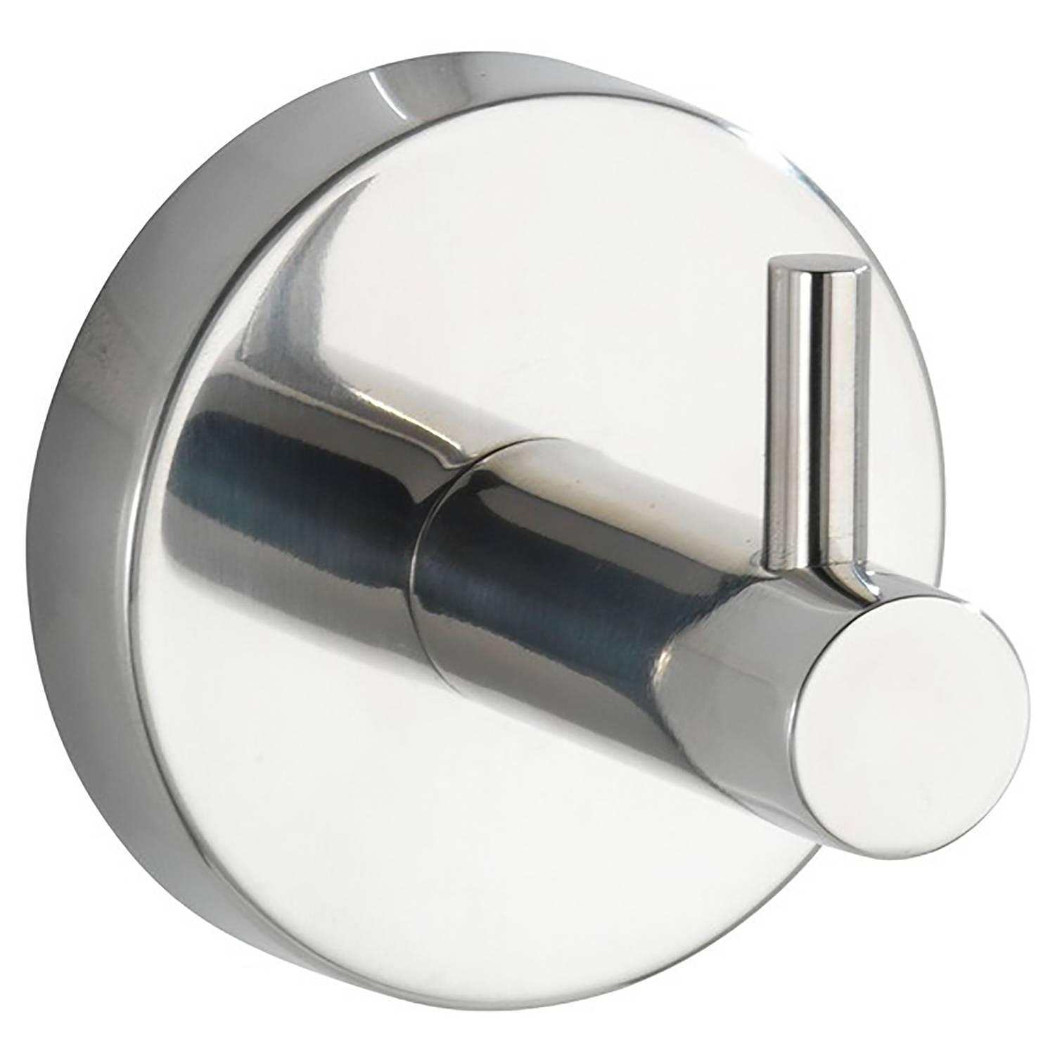 2x Wandhaken Uno Bosio Edelstahl Silber 3
