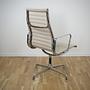 Aluminium Chair EA 112 Swivel Hopsack Beige 4