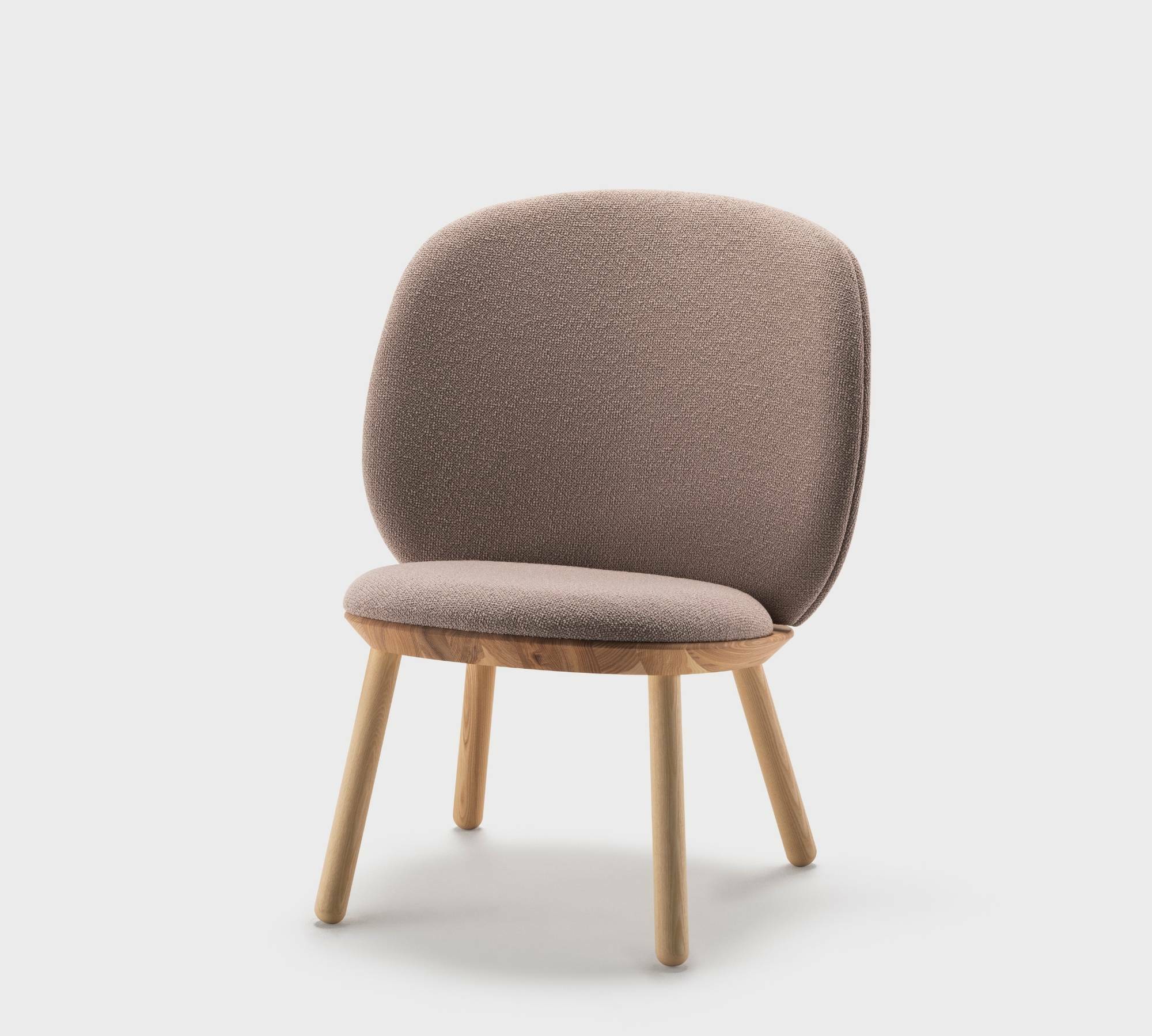 Naïve Armchair Ash wood Fabric Taupe 3