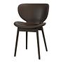 Hamilton Dining Chair Leather Oak Wood Brown 0