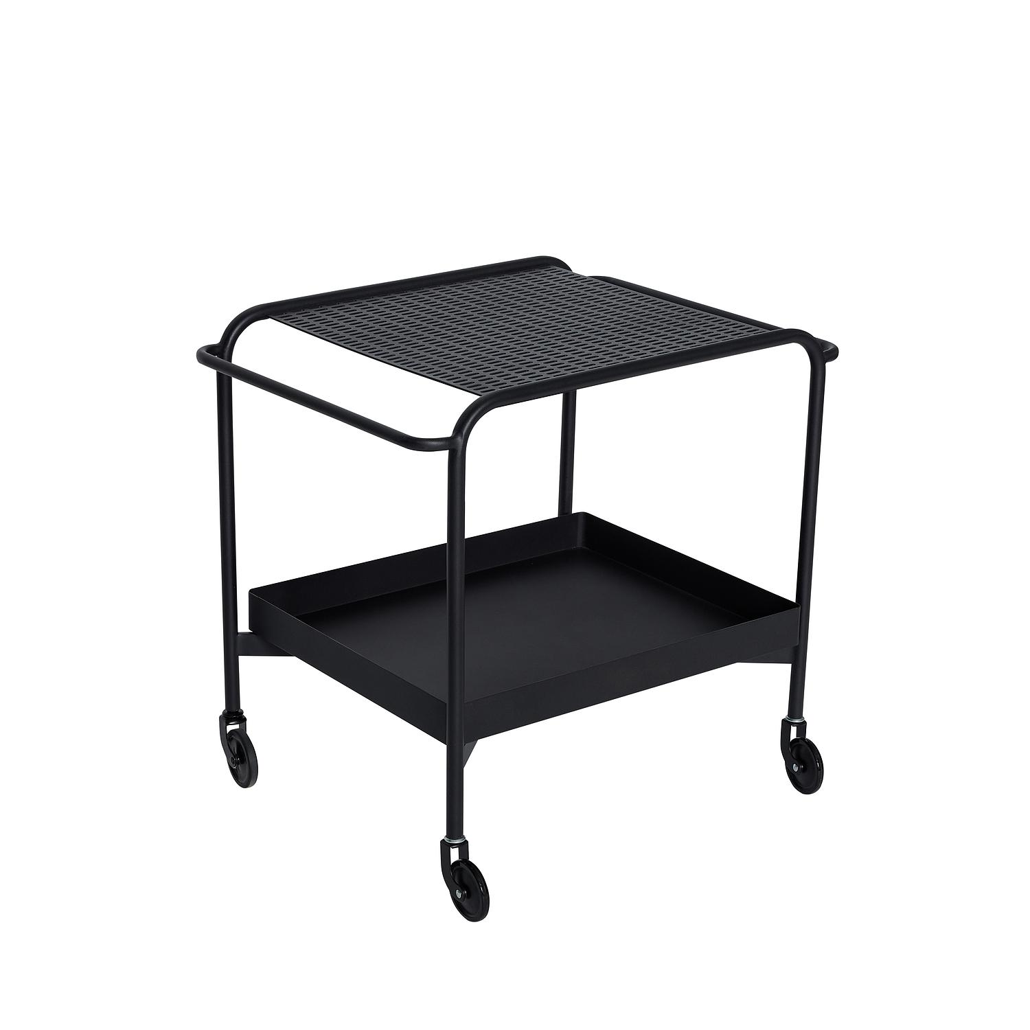 Push Serving Trolley Black 3