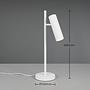 Table lamp Soka 1-light iron white 4