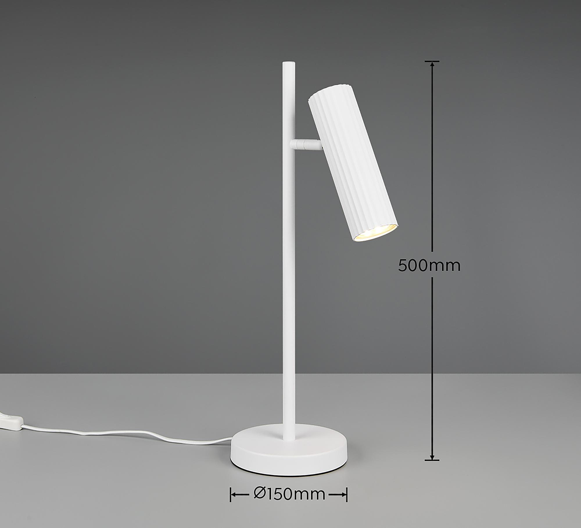 Table lamp Soka 1-light iron white 4